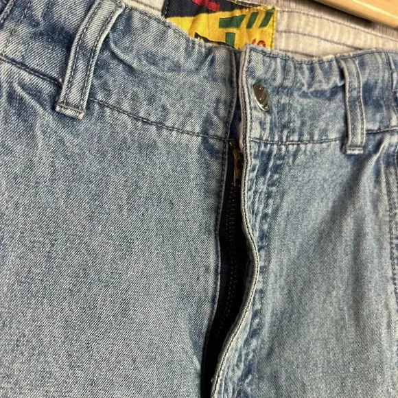 Levis Sport Jeans Vintage 90s Jogger Knee Pockets Elastic Waist Sz 27 - Picture 3 of 12